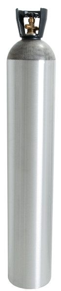 Active Air 50LB C02 CYLINDER W/ 320 VALVE and BLACK HANDLE CCO5