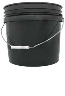 Hydrofarm 3 gal Black Bucket HG3G