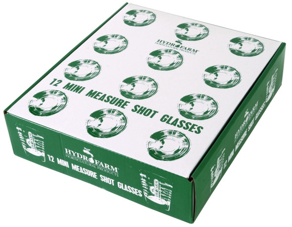 Hydrofarm Mini Measure Shot Glass, pack of 12 HGMMSG