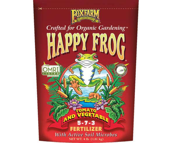FoxFarm Happy Frog Tomato and Vegetable Dry Fertilizer 4 lb bag FX14690