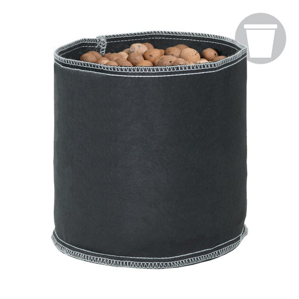 600 Gal Black Grow1 Fabric Pot