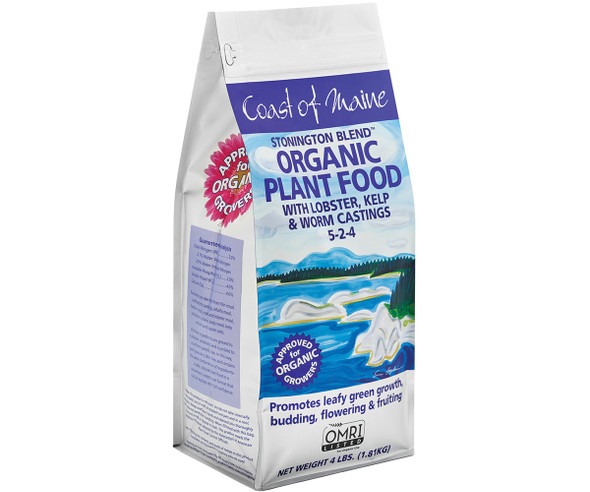 Coast of Maine Stonington Blend Organic Plant Food, 4 lb CMSPF4LB