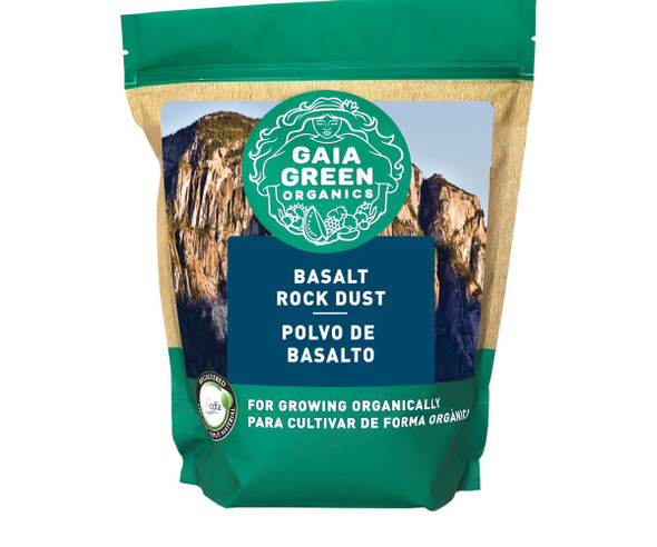 Gaia Green Organics Basalt Rock Dust, 2 kg U.S. Pouch