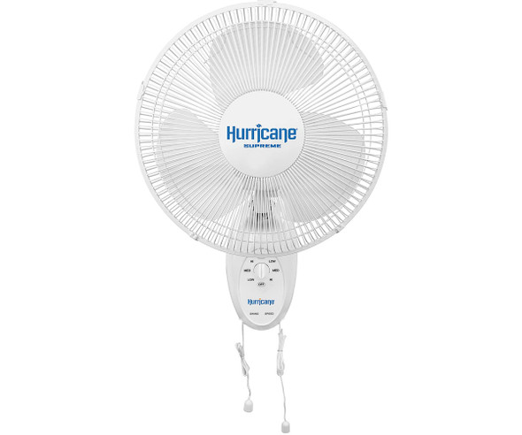 Hurricane Supreme Oscillating Wall Mount Fan 12"