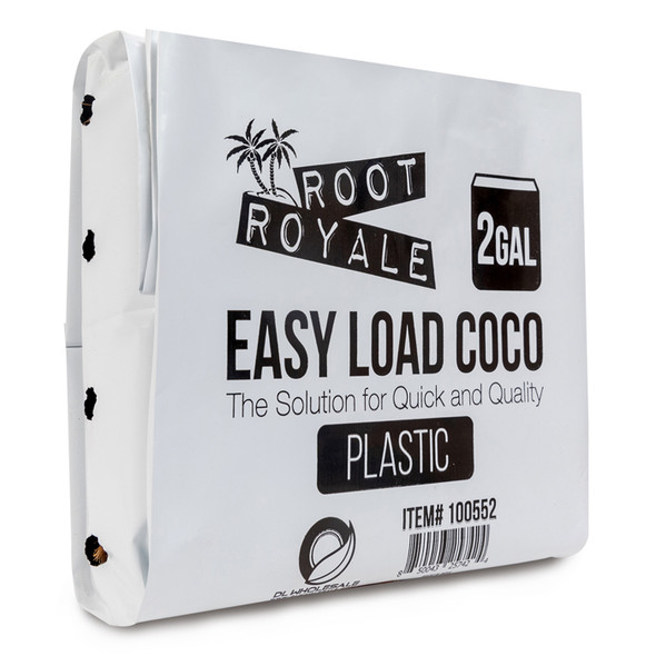 Root Royale Easy Load Coco Plastic Grow Bags 2 Gallon