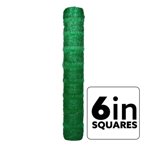 VineLine Durable Plastic Trellis Netting Green Roll 4ft x