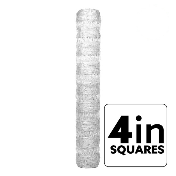 VineLine Durable Plastic Trellis Netting White Roll 8ft x