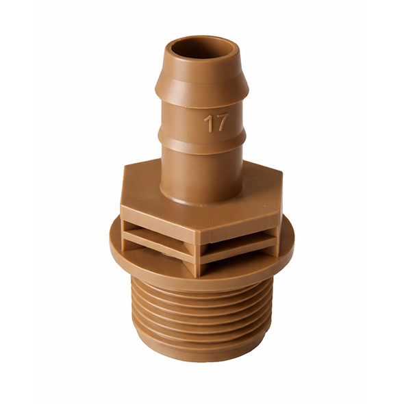GROW1 3/4" MPT Male Thread Connector 17mm Adapter