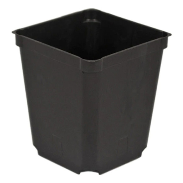 3.5" Square Black Injection Pot
