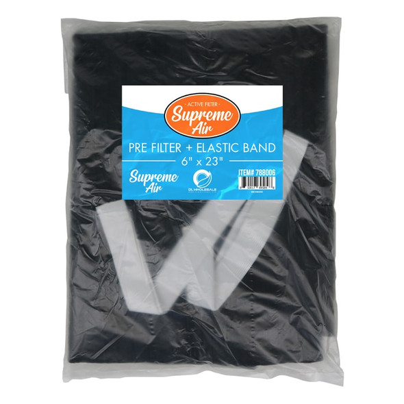 SupremeAir Pre Filter w/ Elastic Band 8" x 24"