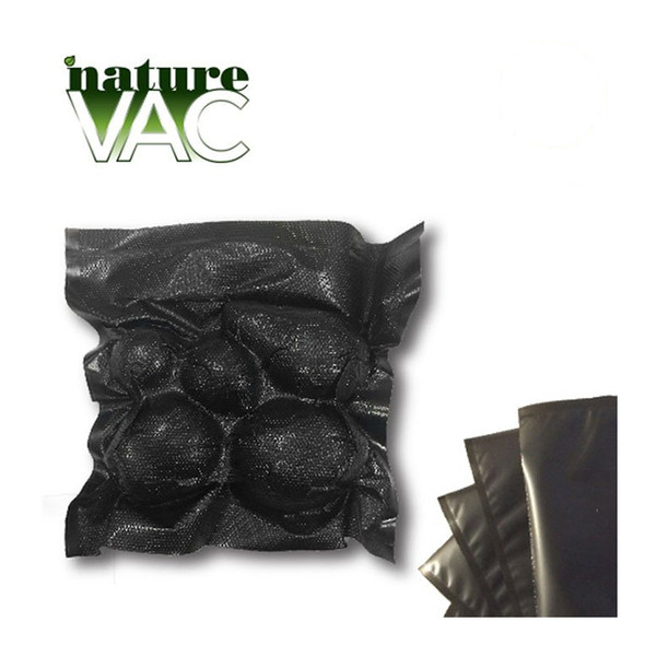 NatureVAC 15"x20" Precut Vacuum Seal Bags All Black