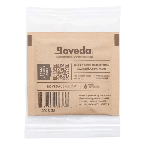 Boveda 2-Way Humidity Control Pack 58% RH 8g Bulk