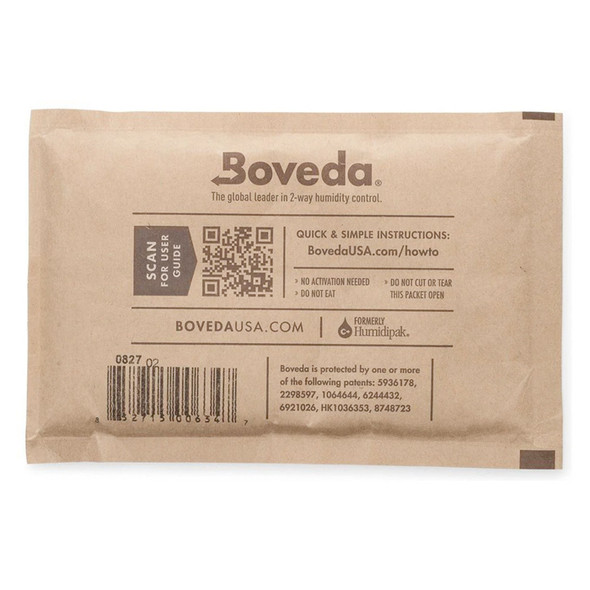 Boveda 2-Way Humidity Control Pack 58% 67g Individually