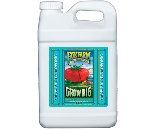 FoxFarm Grow Big Hydro Liquid Concentrate, 2.5 gal FX14012