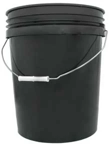 Hydrofarm 5 Gallon Black Bucket HG5G