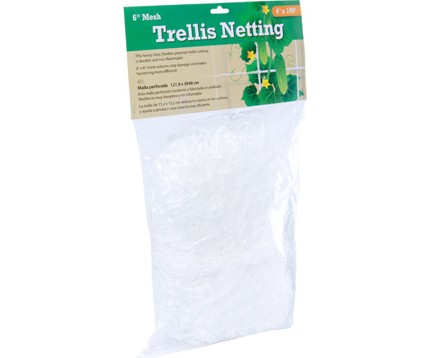 Hydrofarm Trellis Netting 6 Mesh, non-woven, 4 x 100 HGN1004