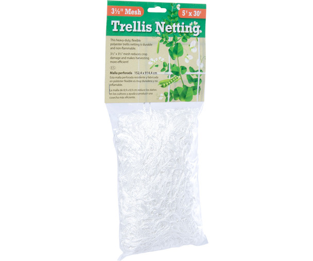 Hydrofarm Trellis Netting 3.5 Mesh, woven, 5 x 30 HGN30S