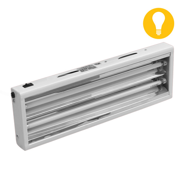 LuxStar T5 2 x 2 Bulb Fixture w/ Grow Bulbs