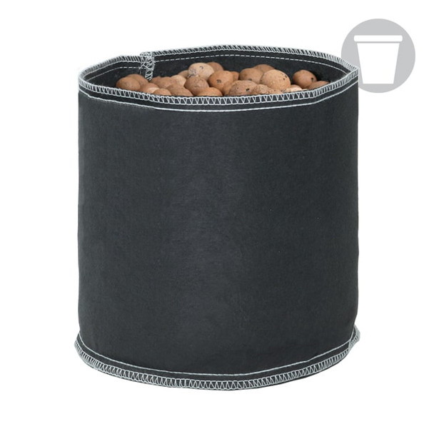 7 Gal Black Grow1 Fabric Pot
