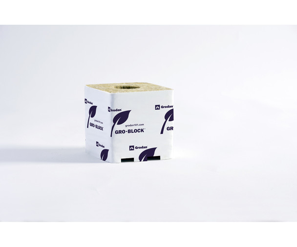 Grodan Gro Block Improved Large 4GR10 w/ hole 4x44 Shrink/Strip RW286612