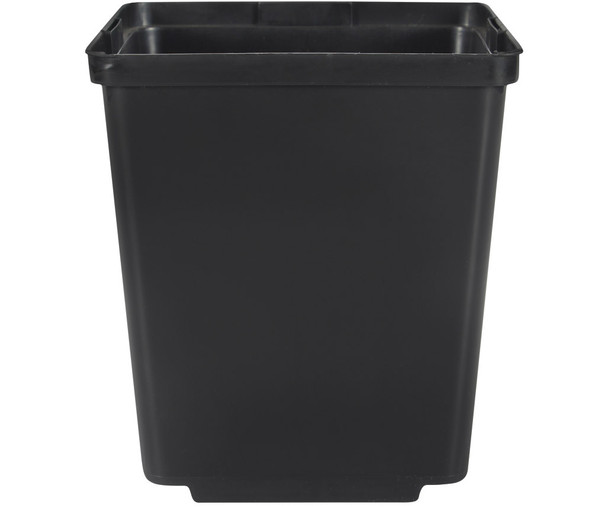 Hydrofarm Hydrofarm 3.5 Square Deep Pot w/tag slot,Black,Case of 832 HG35SQPOT