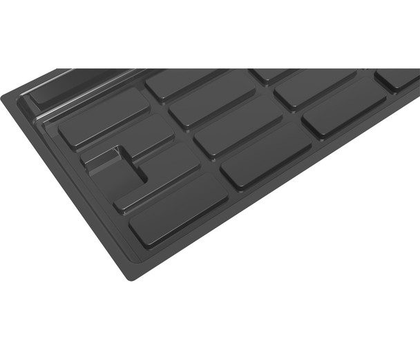 Active Aqua 2.0 Low Rise Tray, Black, 2'x8' (OD)
