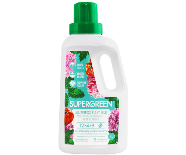 SuperGreen All Purpose Plant Food 12-4-8, 1 L