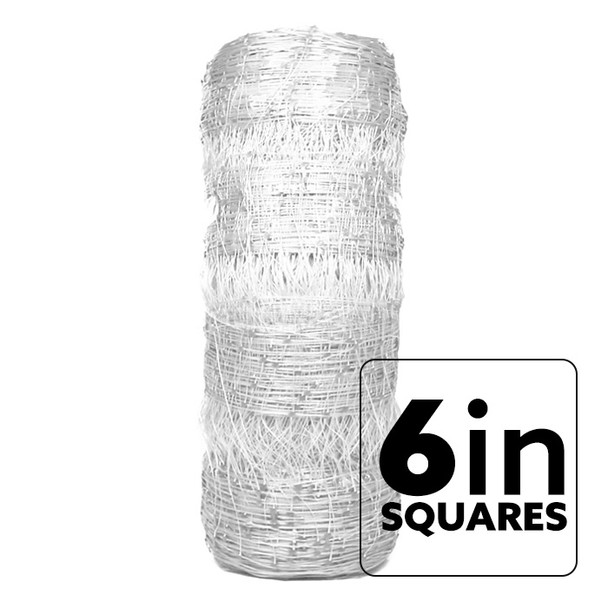VineLine Durable Plastic Trellis Netting White Roll 10ft x
