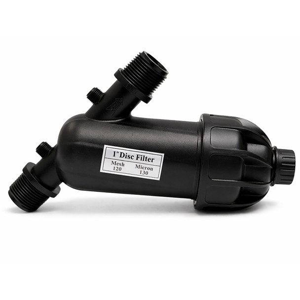 GROW1 Manual Disc Filter 1" MPT X MPT 120 Mesh 1-26 GPM