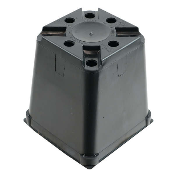 3.5" Square Black Injection Pot