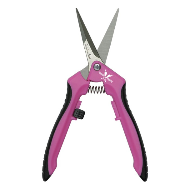 Piranha Pruner Trimming Scissors - Pink Handle & Straight