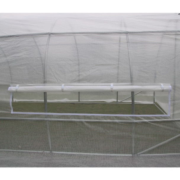 GROW1 Heavy-Duty Greenhouse Hoop House (32ft x 10ft x 6.5ft)