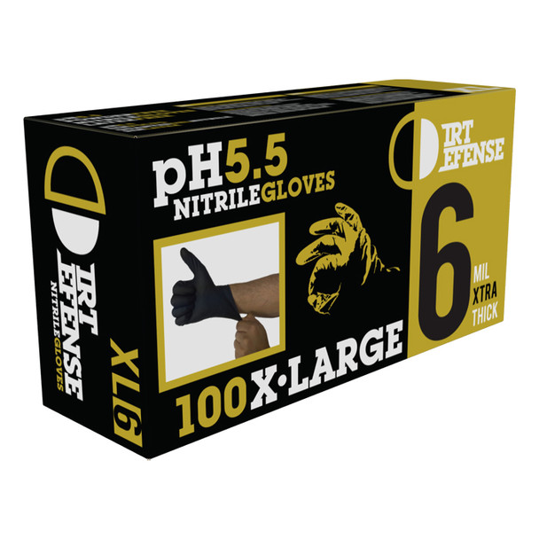 Dirt Defense 6mil Nitrile Gloves XL (100pcs/Box)