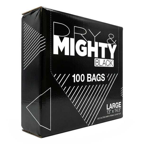 Dry & Mighty Black Bags Large (100 Pack)