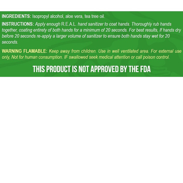 R.E.A.L Hand Sanitizer 16oz (limited supplies)