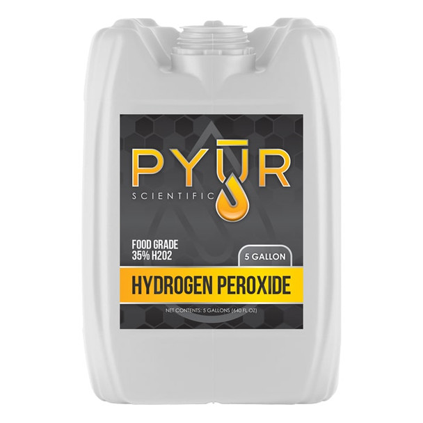 Pyur Scientific Hydrogen Peroxide 34% H2O2 5 Gallon (DROP
