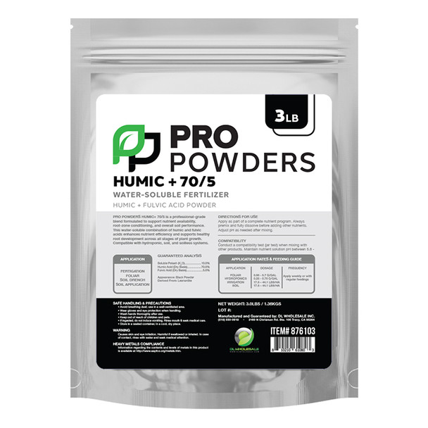 Pro Powders Humic + 70/5 (Humic & Fulvic Acid Powder) 3lbs