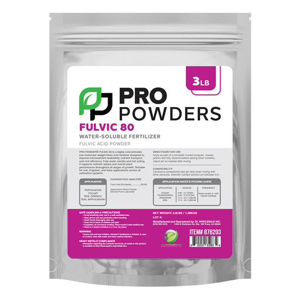 Pro Powders Fulvic 80 (Fulvic Acid Powder) 3lbs