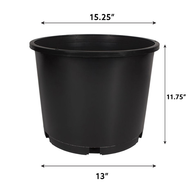 7 Gallon Premium Injection Squat Nursey Pot Gal - USA