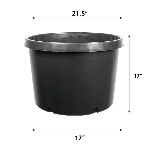 20 Gal Squat Injection Molded Pot - USA