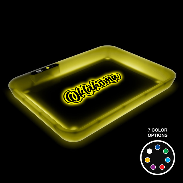 Dope Trays x Oklahoma - Yellow background White logo