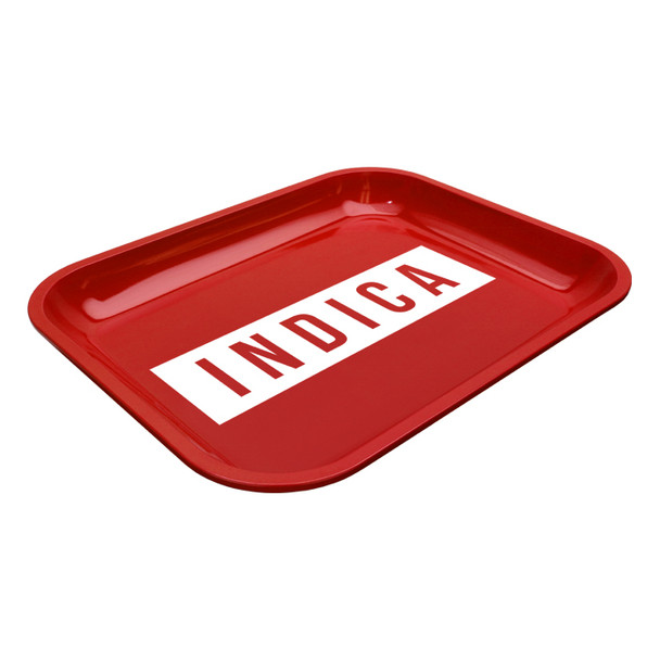 Large Dope Trays x Indica - red background white logo