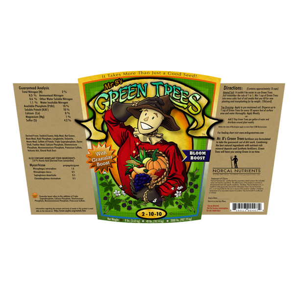 Mr. B's Green Trees Bloom Boost 40lbs (5gal)