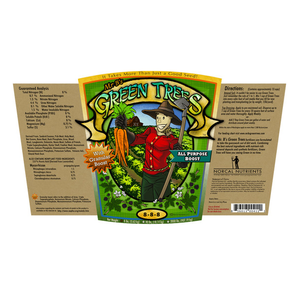 Mr. B's Green Trees All Purpose Boost 40lbs 5 Gallon (PAST