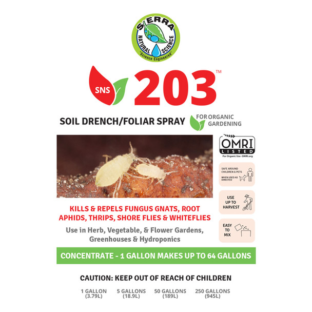SNS 203 Soil Drench & Foliar Spray 250 Gallon