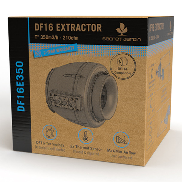 Secret Jardin DF16 Extractor T 150/250/350 m3/h UE/UK/US