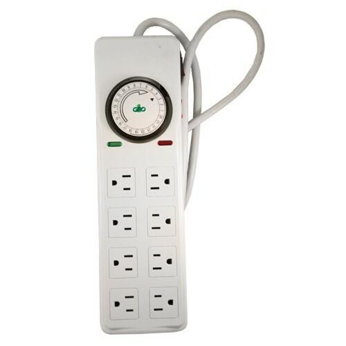 Dealzer 120V 8-Way Power Strip w/ Timer