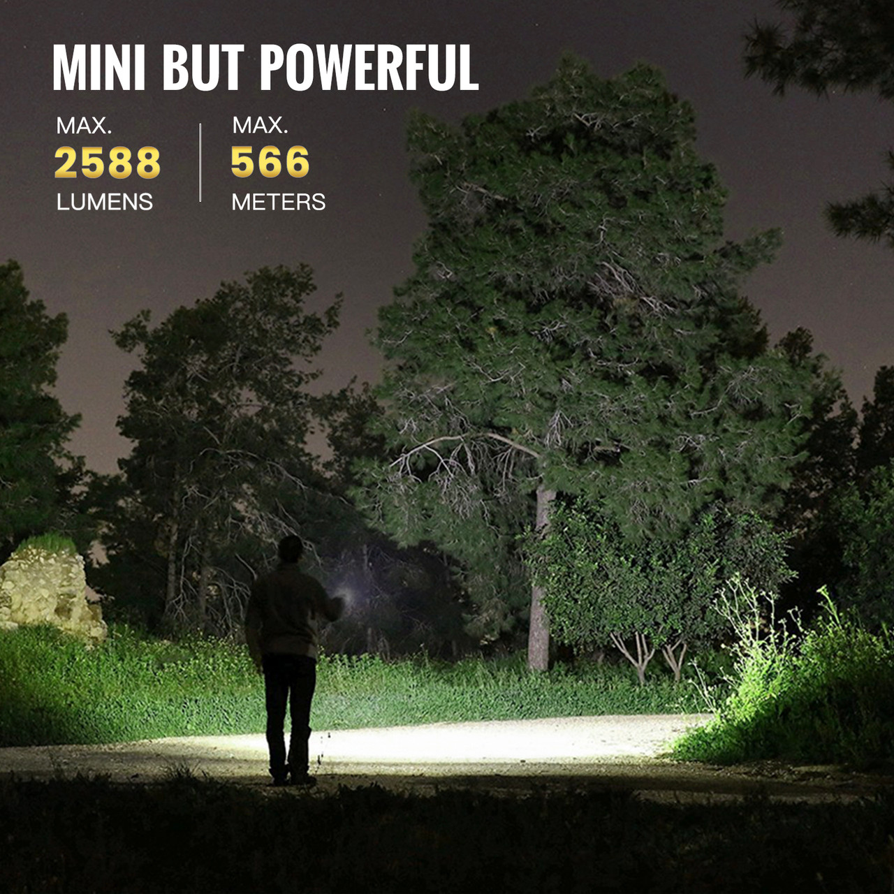 ThruNite CATAPULT MINI PRO 2588ルーメン ThruNite Catapult Mini Pro LED Searchlight, 566 Meters Long