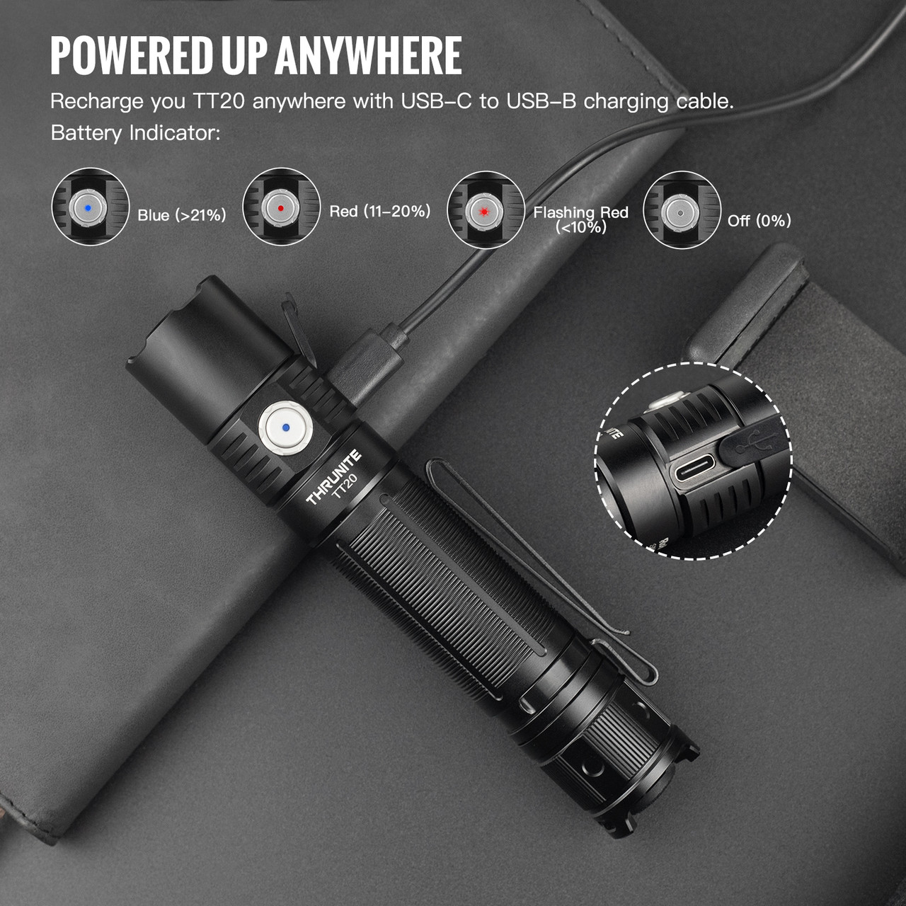 NEW TT20 with two tactical switch for daily and tactical using