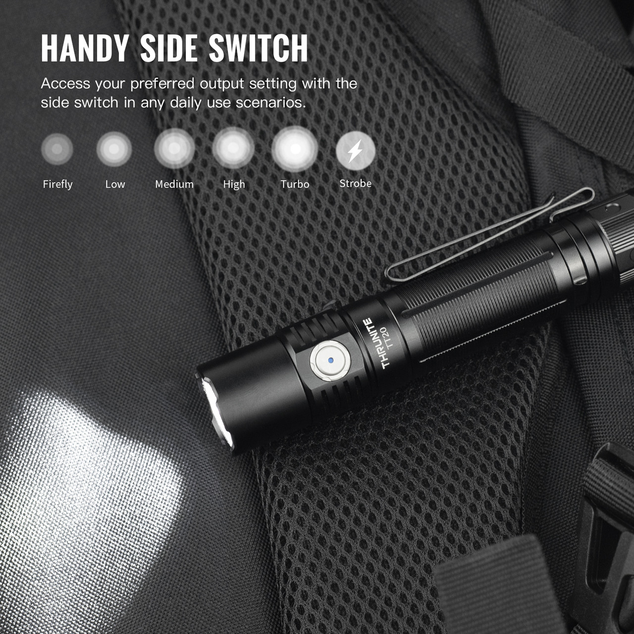 NEW TT20 with two tactical switch for daily and tactical using